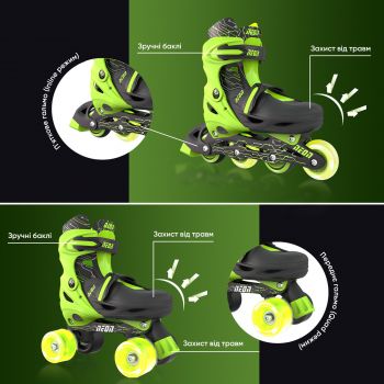 NEON Combo Skates Салатовый (Размер 34-37) (NT10G4) NEON Combo Skates Салатовый (Размер 34-37) (NT10G4) | Фото 3