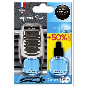 Ароматизатор Aroma Car Supreme DUO Slim 8мл - AQUA (5907718922530) | Фото 1