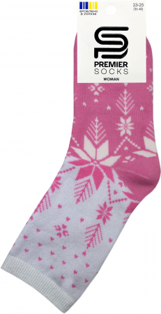 Шкарпетки жіночі махрові Premier Socks 36-40 1 пара рожеві (4820203349425) | Фото 2