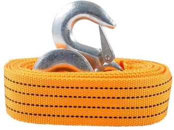 Трос буксирувальний Carlife стрічковий з металевими гачками 3т. 4м. (TR702) Трос буксирувальний Carlife стрічковий з металевими гачками 3т. 4м. (TR702) | Фото 2