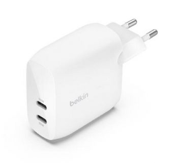 BELKIN 60Вт 2хUSB-С PD PPS, белый (WCB010VFWH) | Фото 1
