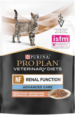 Вологий корм при хворобах нирок Purina Pro Plan Veterinary Diets NF Renal Function з лососем 10x85 г (7613287873699) Вологий корм при хворобах нирок Purina Pro Plan Veterinary Diets NF Renal Function з лососем 10x85 г (7613287873699) | Фото 2