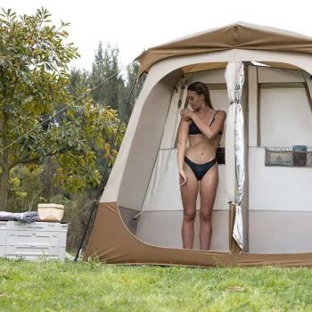 Душовий намет зонований Naturehike NH22ZP006, коричневий (6927595703984) | Фото 5