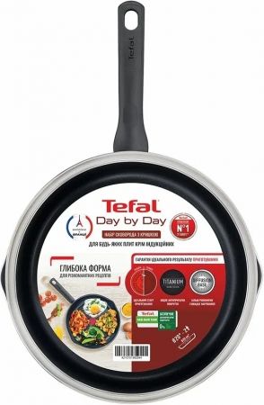 Сковорода з кришкою TEFAL Day by Day, 20см, чорний (B5580223UA) | Фото 10