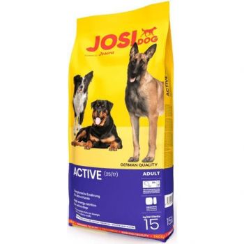 Сухий корм для активних дорослих собак Josera JosiDog Active з птицею, кукурудзою та рисом, 15 кг (4032254770701) | Фото 1