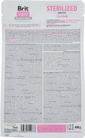 Сухий корм для стерилізованих котів Brit Care Cat GF Sterilized Sensitive із кроликом, 0,4кг (8595602540778) Сухий корм для стерилізованих котів Brit Care Cat GF Sterilized Sensitive із кроликом, 0,4кг (8595602540778) | Фото 4