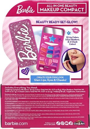 Набір дитячої косметики Cra-Z-Art Barbie All in One Beauty Makeup Compact (34069CRA) | Фото 6
