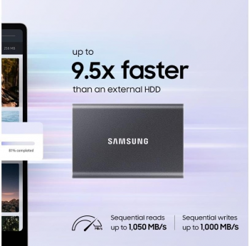 Купить SSD накопитель Портативний SSD SAMSUNG 4TB USB 3.2 Gen 2 Type-C T7 Shield (MU-PC4T0T/WW) | Фото 4