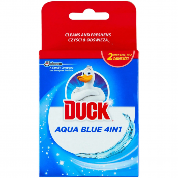Купить средство для уборки Підвісний блок для унітазу Duck Aqua 4в1 змінний блок 2шт (5000204669756) | Фото 1