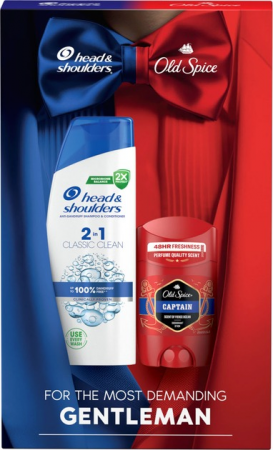 Подарунковий набір Шампунь Head&Shoulders 2-в-1 330 мл + Дезодорант Old Spice Captain 50 мл (8700216614740) Подарунковий набір Шампунь Head&Shoulders 2-в-1 330 мл + Дезодорант Old Spice Captain 50 мл (8700216614740) | Фото 5