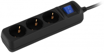 Мережевий подовжувач 2E 3хТип F, 3 х 1,5мм, 3м, black (2E-U03ESM3BK) | Фото 4