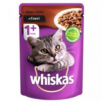 WHISKAS індичка в соусі 85г (5900951302077) | Фото 1