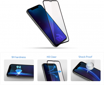 Захисне скло 2E для APPLE iPhone 16 2.5D FCFG (1 Pack), black border (2E-IP-16.-6.1-SMFCFG-BB) | Фото 5