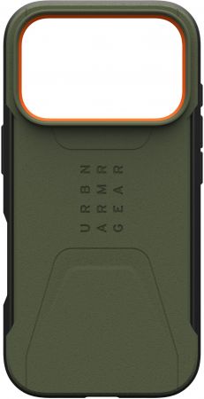 Чохол UAG для iPhone 17 Pro Civilian MagSafe Olive/Orange (114545117297) | Фото 3