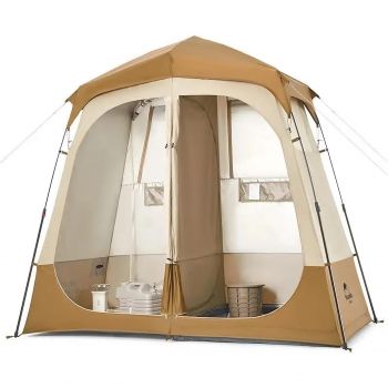 Душовий намет зонований Naturehike NH22ZP006, коричневий (6927595703984) | Фото 7