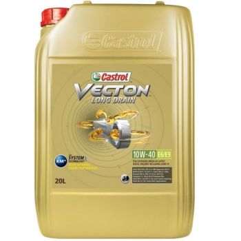 Олива моторна Castrol Vecton Long Drain 10W-40 E6/E9, 20л (5537562001) | Фото 1