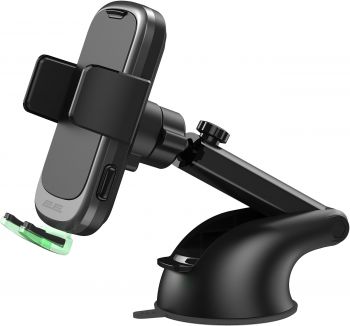 Автотримач 2Е Wireless для смартфона з бездротовою зарядкою 2USB 60Вт (2E-WCQ01-10) | Фото 10