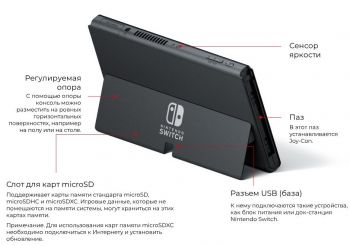 NINTENDO Switch OLED (белая) (045496453435) NINTENDO Switch OLED (белая) (045496453435) | Фото 2