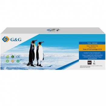 Купить расходный материал для принтеров Картридж G&G до CANON 071H MF272/MF275/LBP122 Black (2500 стор) (G&G-5646C002) | Фото 1