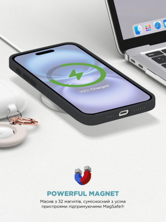 Чохол ArmorStandart ICON2 MagSafe для APPLE iPhone 16 Black (ARM80211) Чохол ArmorStandart ICON2 MagSafe для APPLE iPhone 16 Black (ARM80211) | Фото 7