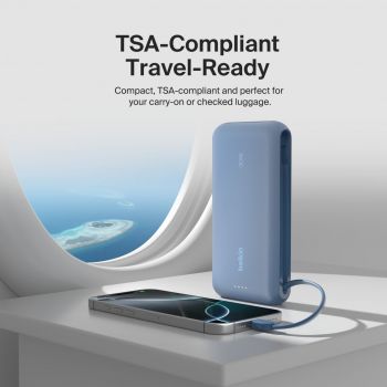 Портативний акумулятор BELKIN 20000mAh, 30W USB-C Blue (BPB024HQBL) | Фото 14