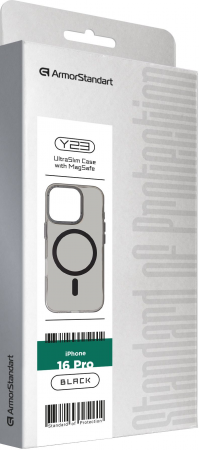 Чохол ArmorStandart Y23 MagSafe для APPLE iPhone 16 Pro Transparent Black (ARM79573) | Фото 2