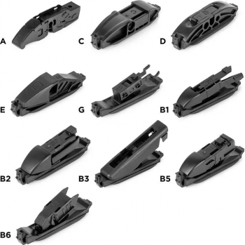 Щітка склоочисника Amio Hybrid Multiconnect 11-адапторна 27
