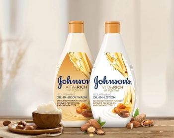 Johnson’s VITA-RICH Живильний лосьйон для тіла з оліями Мигдалю та Ши 400 мл (3574661544274) | Фото 2