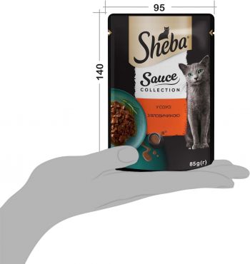 Вологий корм для кішок Sheba яловичина у соусі 85г (4770608264406) | Фото 8