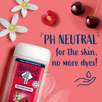 Гель для душу Le Petit Marseillais Вишня та Жасмин 250мл (3574661774206) | Фото 2