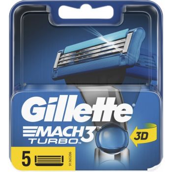 Змінні картриджі GILLETTE Mach 3 Turbo 5 шт | Фото 1