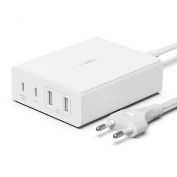 BELKIN Home Charger 108W GAN Dual USB-С/USB-A (WCH010VFWH) | Фото 1