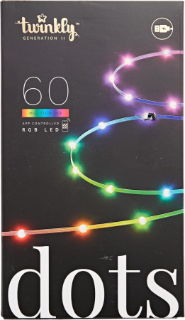 Купить светодиодную гирлянду Smart LED Гірлянда Twinkly Dots 60 RGB LED Lights String Clear Wire USB-A (TWD060STP-T) | Фото 3