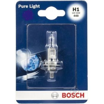 Лампа BOSCH галогенова 12V H1 55W Pure Light Ваз 2110 (BO_1987301005) | Фото 1