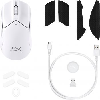Купить мышь Ігрова миша HyperX Pulsefire Haste 2 Mini WL White (7D389AA) | Фото 9