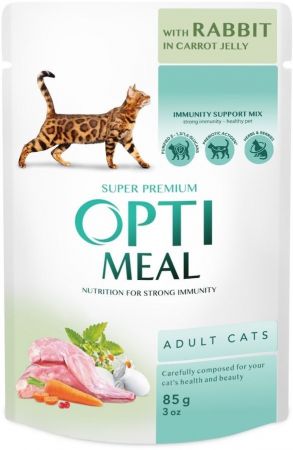 Вологий корм Optimeal для дорослих котів 4*85г | Фото 6
