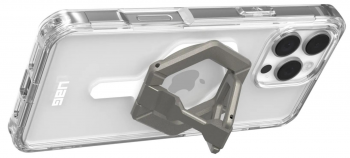 Чохол+маг. кільце-тримач UAG для Apple iPhone 16 Pro Max, Plyo MagSafe, Ice White/Titanium Stand | Фото 5
