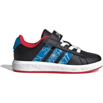 Кеди дитячі ADIDAS Grand Court Spider-Man EL K JQ8073 35 (2.5 UK) чорні (4068801296387) | Фото 1