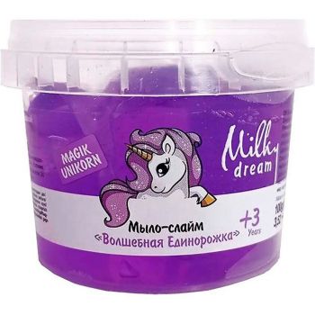 Дитяче мило-слайм Milky Dream Kids Чарівна Єдиноріжка 100г (4820205303241) | Фото 1
