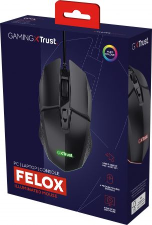 Ігрова мишаTRUST GXT 109 FELOX RGB Black (25036_TRUST) Купить мышь Ігрова мишаTRUST GXT 109 FELOX RGB Black (25036_TRUST) | Фото 6