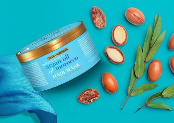 Маска для волосся живильна OGX Argan oil of Morocco 300 мл (3574661685144) | Фото 7