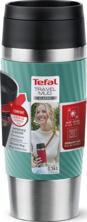 Термочашка Tefal Travel Mug Classic Twist, 360мл, зелений (N2024310) | Фото 4
