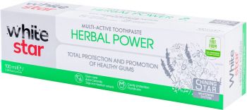 Зубна паста White Star Multi-Active Herbal Power 100 мл (3800237400317) | Фото 3