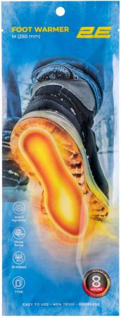 Хімічна грілка для ніг 2E розмір M (250 мм), до 8 годин - 20 пар (2E-NAFW8M-DB) Хімічна грілка для ніг 2E розмір M (250 мм), до 8 годин - 20 пар (2E-NAFW8M-DB) | Фото 2