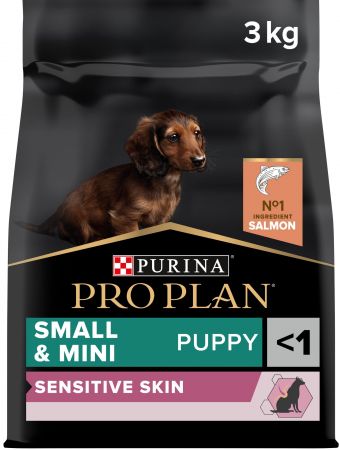 Сухий корм для цуценят малих порід із чутливою шкірою Purina ProPlan Puppy з лососем, 3 кг (7613035123809) Сухий корм для цуценят малих порід із чутливою шкірою Purina ProPlan Puppy з лососем, 3 кг (7613035123809) | Фото 2