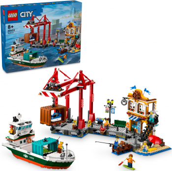 Конструктор LEGO City Морська гавань з вантажним судном (60422) | Фото 3