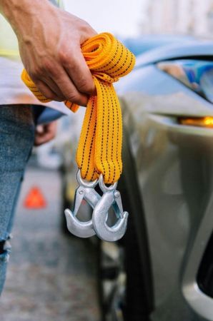 Набір технічної допомоги Poputchik аварійна зупинка 1 (Трос, Знак, Жилет) (33-001-IS) | Фото 2