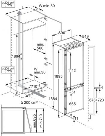 Вбудовуваний холодильник ELECTROLUX ENP7TD75S | Фото 2