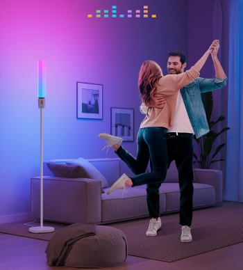 Торшер розумний Govee H6078, 1500Lm, RGBICW, WI-FI/Bluetooth, Білий (H6078302) Торшер розумний Govee H6078, 1500Lm, RGBICW, WI-FI/Bluetooth, Білий (H6078302) | Фото 5