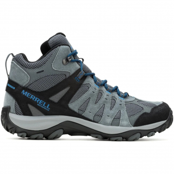 Черевики чоловічі Merrell Accentor 3 Mid WP Rock/Blue 45 сірий/синій | Фото 1